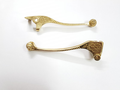 WHEETOYKART Brake Lever For Royal Enfield Classic 500, Classic 350(Gold)