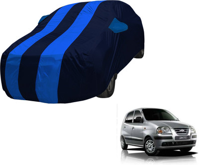 Amanzo Car Cover For Hyundai Santro (With Mirror Pockets)(Blue)