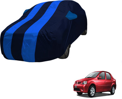 Amanzo Car Cover For Mahindra Logan (With Mirror Pockets)(Blue)