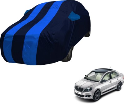 Auto Hub Car Cover For Skoda Rapid (With Mirror Pockets)(Blue, Blue)