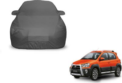 Auto Hub Car Cover For Toyota Etios Cross (With Mirror Pockets)(Grey)
