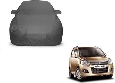Amanzo Car Cover For Maruti Suzuki WagonR (With Mirror Pockets)(Grey)
