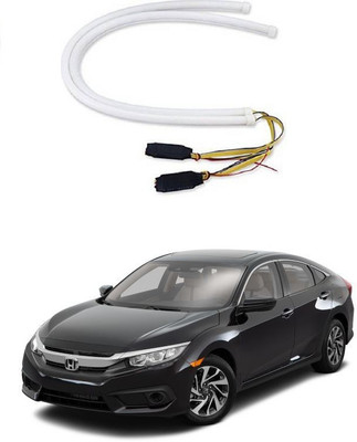 PRTEK 60cm with Yellow Turning Indicator One Pair 0077 Car Fancy Lights(White, Yellow)