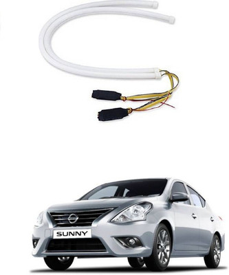 PRTEK 60cm with Yellow Turning Indicator One Pair 0037 Car Fancy Lights(White, Yellow)