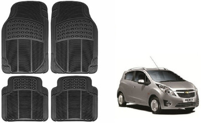 Auto Oprema Rubber Standard Mat For  Chevrolet Beat(Black)