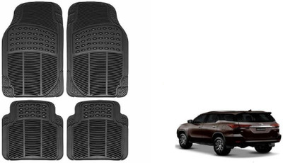 Auto Oprema Rubber Standard Mat For  Toyota New Fortuner(Black)