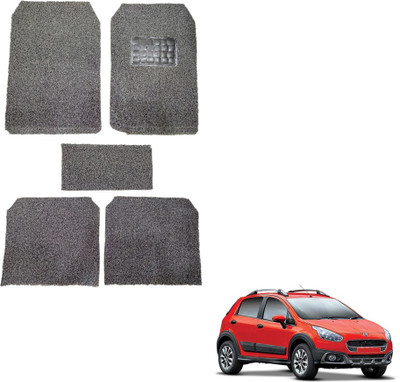 Oshotto Rubber, Plastic Standard Mat For  Fiat Avventura(Black)