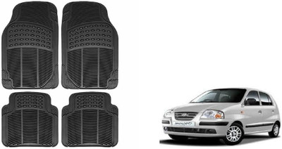 Auto Oprema Rubber Standard Mat For  Hyundai Santro(Black)