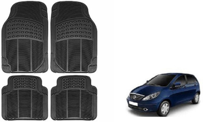 Auto Oprema Rubber Standard Mat For  Tata Vista(Black)