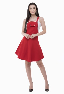 AAKRITHI Women Red Dungaree