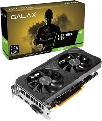 GALAX NVIDIA GeForce® GTX 1660 Ti EX (1-Click OC) 6 GB GDDR6 Graphics Card  (Black)