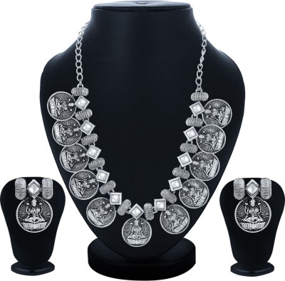 Sukkhi Alloy Rhodium Silver Jewellery Set(Pack of 1)