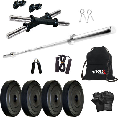 KRX 8 kg PVC COMBO 9 -SL Home Gym Combo