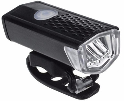 AlexVyan Waterproof 3 Mode USB Rechargeable FrontLight LED Front Light(Black)