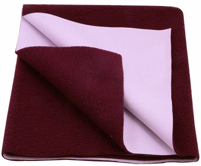 Dream Care Fleece Baby Bed Protecting Mat(Maroon, Extra Large)