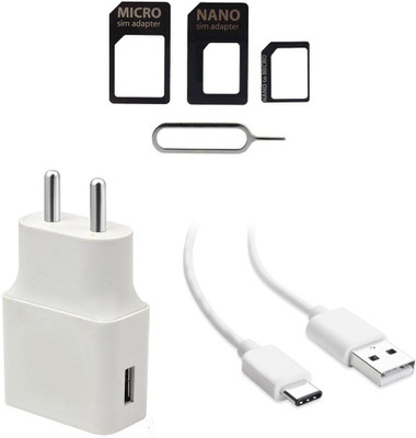DAKRON Wall Charger Accessory Combo for OPPO R17(White)