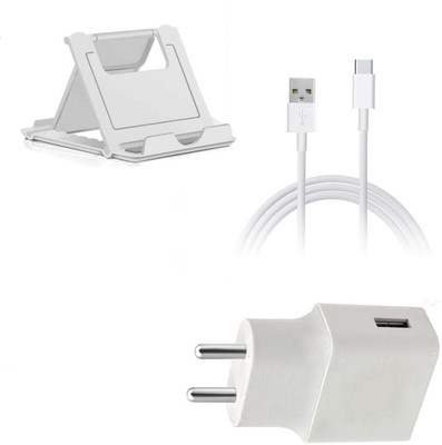 DAKRON Wall Charger Accessory Combo for Samsung Galaxy S10 Plus(White)