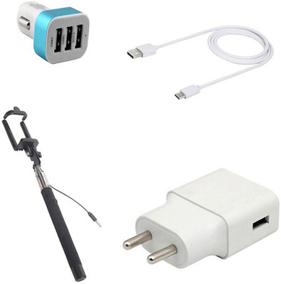 DAKRON Wall Charger Accessory Combo for OnePlus 7 Pro(White)