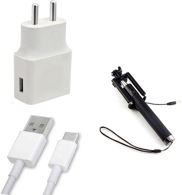 DAKRON Wall Charger Accessory Combo for Motorola One Vision(Multicolor)