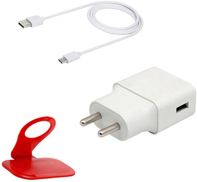 DAKRON Wall Charger Accessory Combo for OPPO R17(Multicolor)