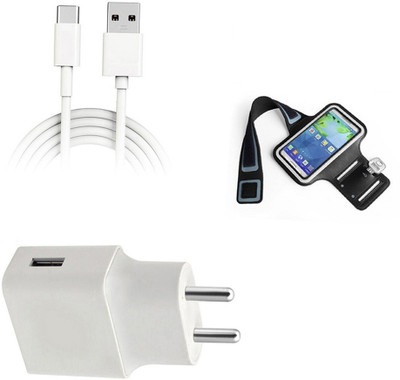 DAKRON Wall Charger Accessory Combo for Samsung Galaxy A70(White)