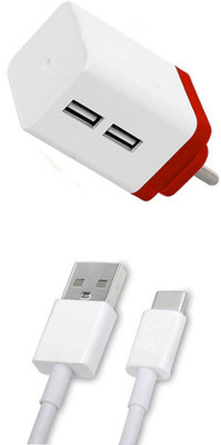 DAKRON Wall Charger Accessory Combo for Motorola One Vision(White)
