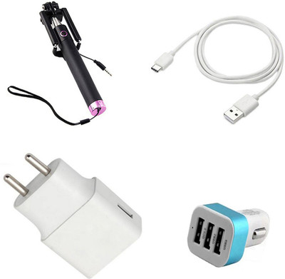 DAKRON Wall Charger Accessory Combo for Huawei Mate 20 Pro(Multicolor)