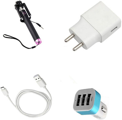 DAKRON Wall Charger Accessory Combo for Google Pixel 3A(Multicolor)