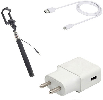 DAKRON Wall Charger Accessory Combo for OnePlus 7 Pro(White)