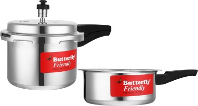 Butterfly Friendly 3 L, 2 L Pressure Cooker (Aluminium)
