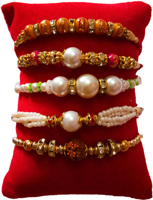 Dms Retail Bracelet FKRakhiscMIX-0018 Mauli Thread Rakhi  Set(1 rakhi set)