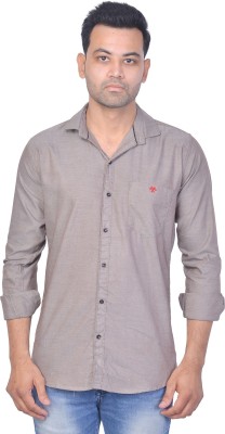 La Milano Men Checkered Casual Grey Shirt