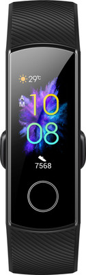 Honor Band 5(Black Strap, Size : Regular)