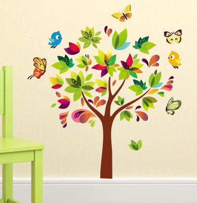 HAPPYSTICKY 110 cm Wallsticker Removable Sticker(Pack of 1)