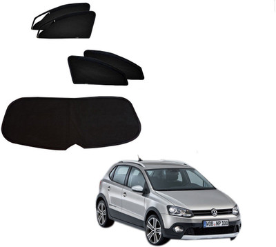 KOZDIKO Side Window, Rear Window Sun Shade For Volkswagen Polo Cross(Black)