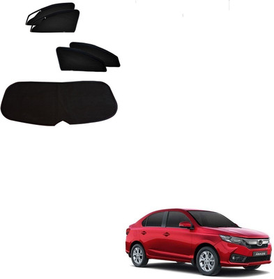 AuTO ADDiCT Side Window, Rear Window Sun Shade For Honda Amaze(Black)