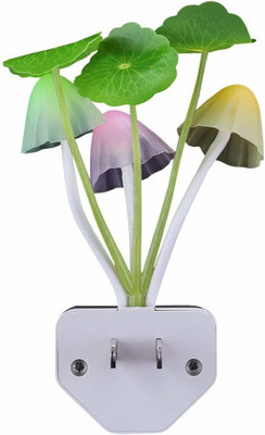 BST Sensor Led Night Light, Color Changing Plug-in LED Mushroom Bed Lamp Night Lamp(2 cm, Multicolor)