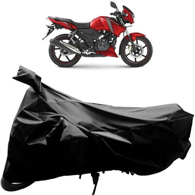 ELECTRIBLES Two Wheeler Cover for TVS(Apache RTR 160, Black)