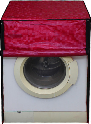 Glassiano Front Loading Washing Machine  Cover(Width: 66.04 cm, Pink)