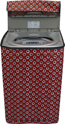 LITHARA Top Loading Washing Machine  Cover(Width: 66.04 cm, Maroon, Multicolor)