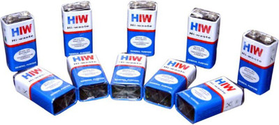 PANTHERZ 6F22 Hi-Waote 9V Long Life  Battery(Pack of 10)