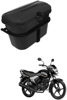 Biking Hub Luggage Box Black Plastic Motorbike Saddlebag