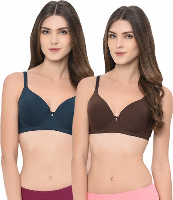 Piftif Women Training/Beginners Lightly Padded Bra(Multicolor)