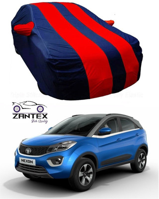 ZANTEX Car Cover For Tata Nexon (With Mirror Pockets)(Blue, Red)