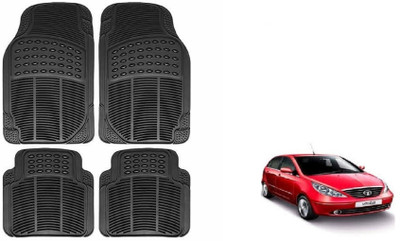 Auto Oprema Rubber Standard Mat For  Tata Vista Tech(Black)