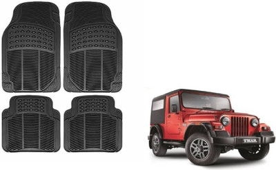 Auto Oprema Rubber Standard Mat For  Mahindra Thar(Black)
