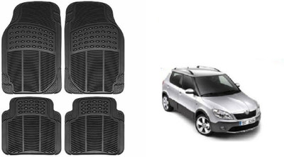 Auto Oprema Rubber Standard Mat For  Skoda Fabia Scout(Black)