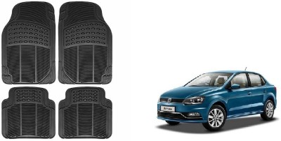 Auto Oprema Rubber Standard Mat For  Volkswagen Ameo(Black)