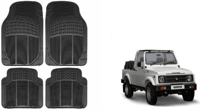 Auto Oprema Rubber Standard Mat For  Maruti Suzuki Gypsy(Black)