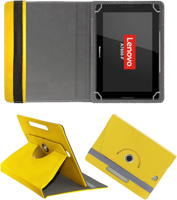 Fastway Flip Cover for Lenovo A10-70 A7600F(Yellow, Cases with Holder, Pack of: 1)